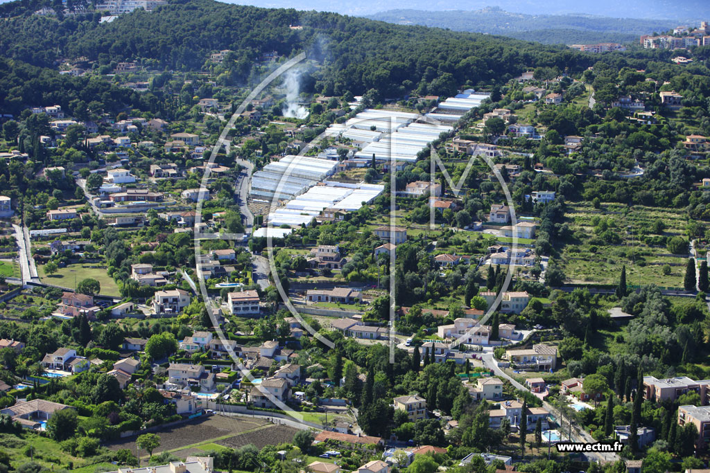 Photo arienne de Vallauris (chemin du Cannet)