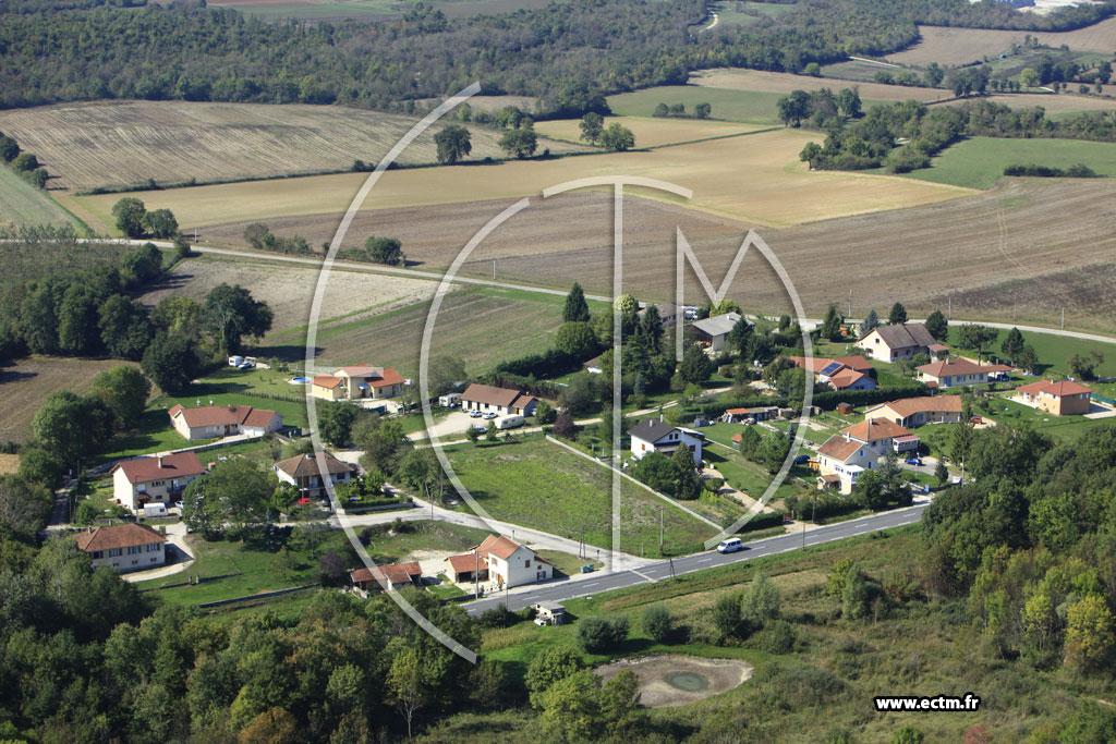 Photo arienne de Bouvesse-Quirieu (Marlieu)