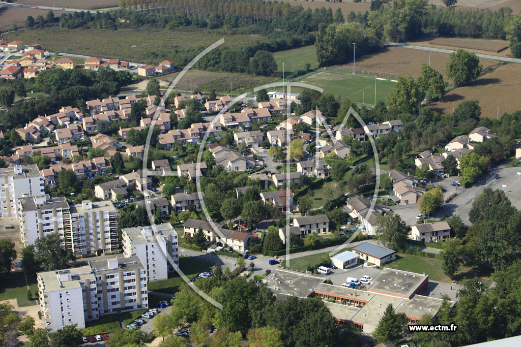 Photo arienne de Bourgoin-Jallieu (Funas)