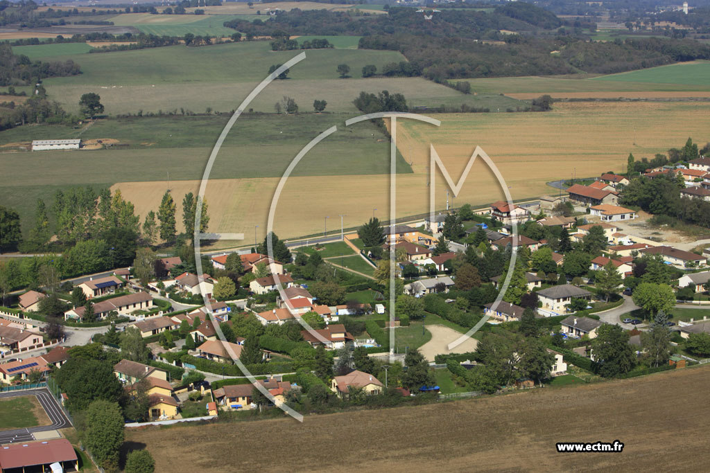 Photo arienne de Colombier-Saugnieu (Montcul)