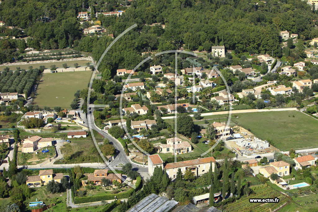 Photo arienne de Saint-Jeannet (Chemin des Billoires)