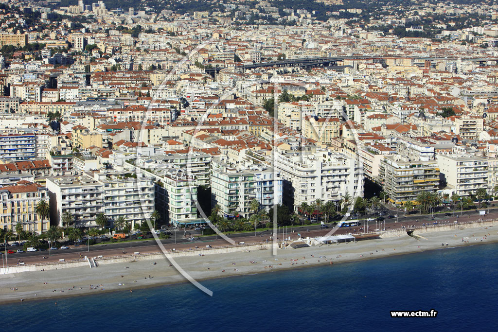 Photo arienne de Nice (Promenade des Anglais)