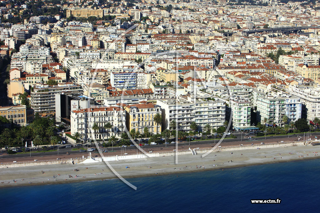 Photo arienne de Nice (Promenade des Anglais)