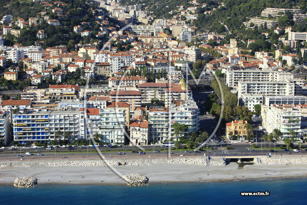 Photo arienne de Nice (Promenade des Anglais)