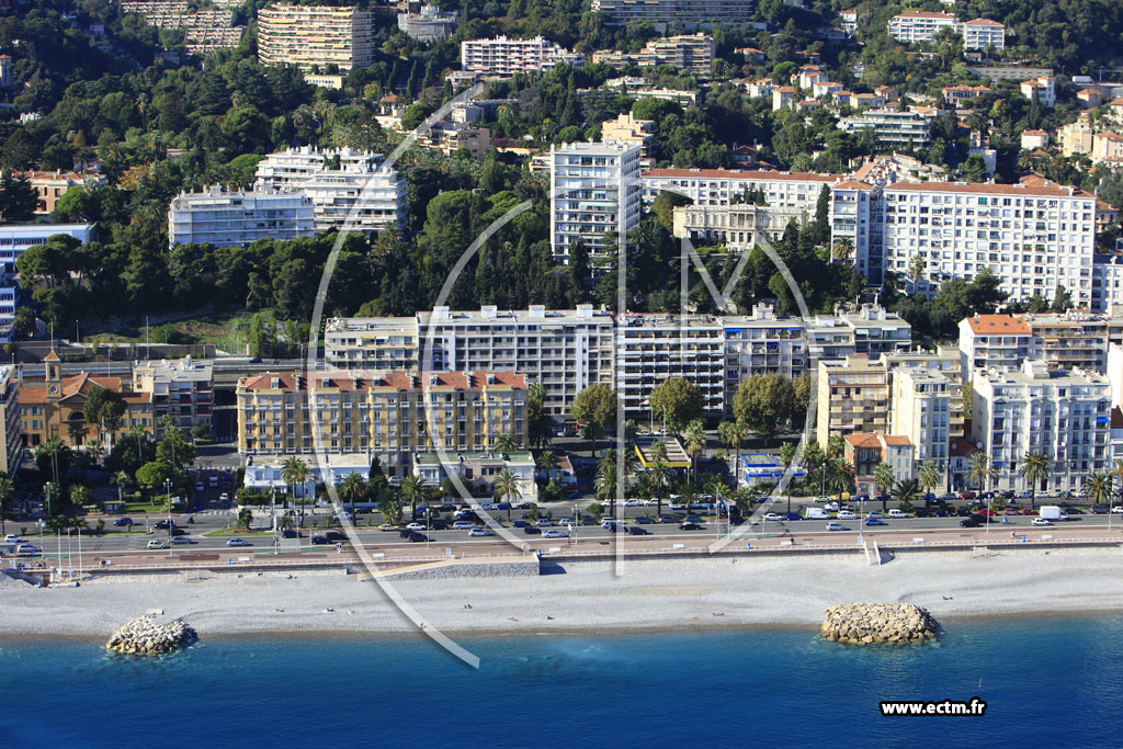 Photo arienne de Nice (Promenade des Anglais)