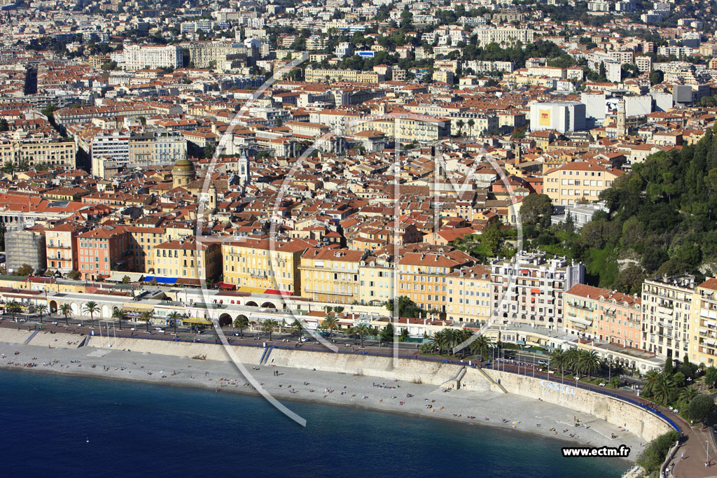 Photo arienne de Nice (Quai des Etats-Unis)