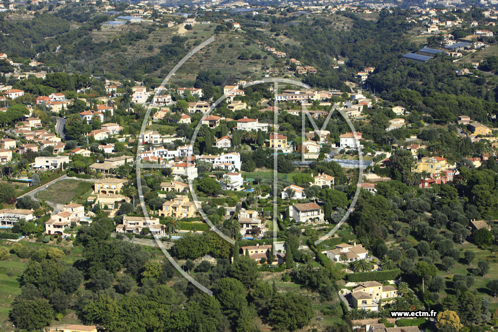 Photo arienne de Cagnes-sur-Mer (Chemin des Collettes)