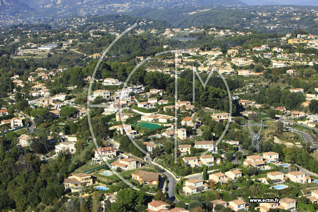 Photo arienne de Cagnes-sur-Mer (Chemin des Collines)