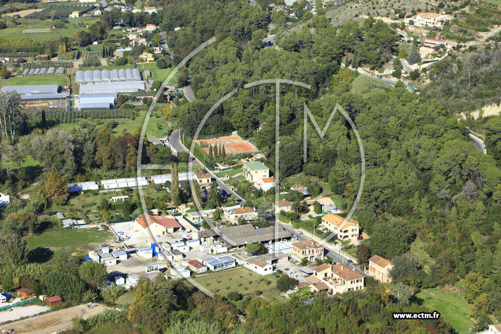 Photo arienne de Cagnes-sur-Mer (Chemin du Val de Cagnes)