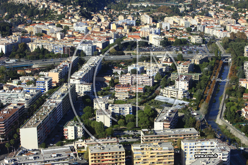 Photo arienne de Cagnes-sur-Mer (Rue de Bir Hakeim)