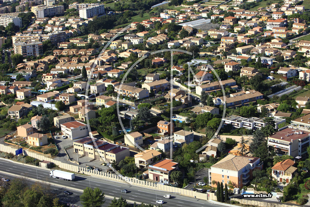 Photo arienne de Cagnes-sur-Mer (Rue des Clmentiniers)