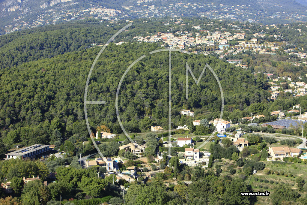 Photo arienne de La Gaude (Vieux chemin de Cagnes  La Gaude)