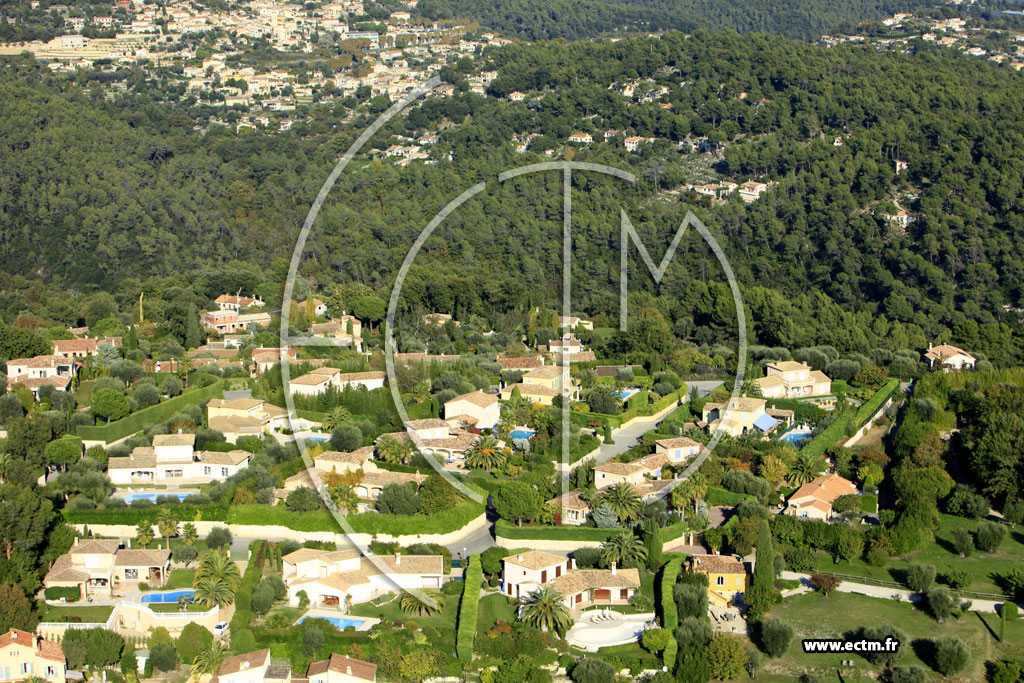 Photo arienne de Vence (Chemin de Malbosquet)