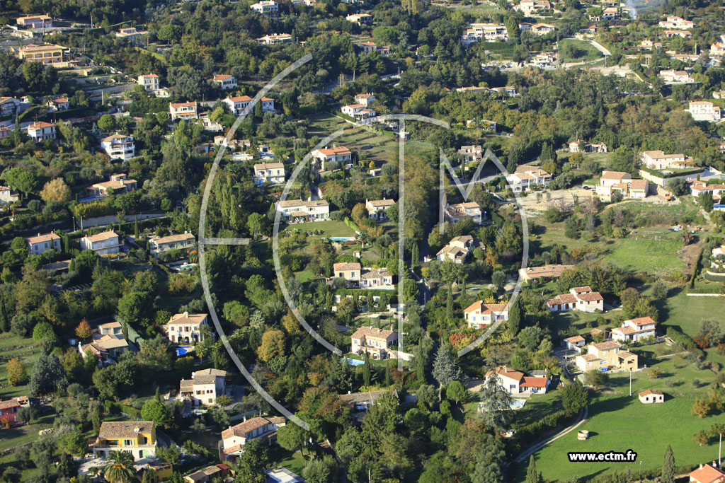 Photo arienne de Vence (Chemin de Saint-Claude)