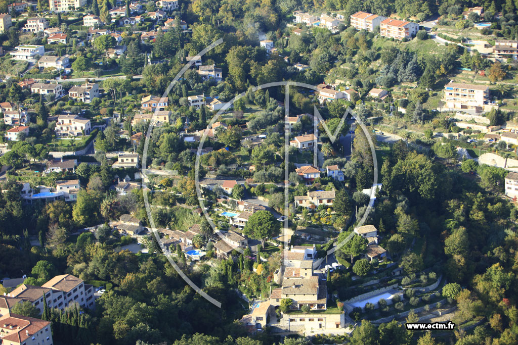 Photo arienne de Vence (Chemin de Sainte-Colombe)