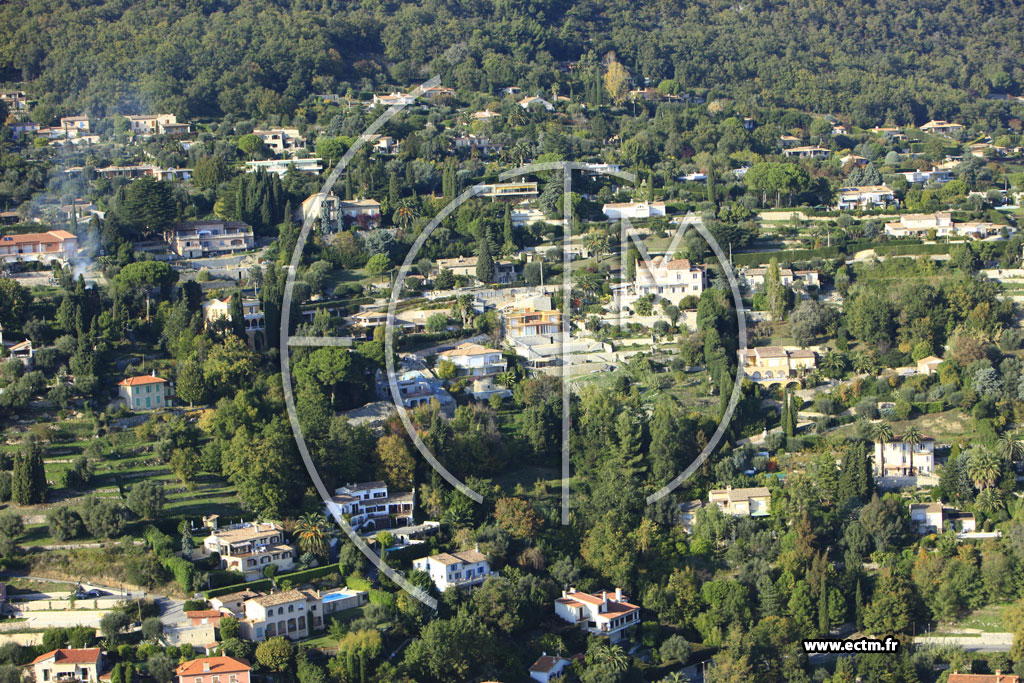 Photo arienne de Vence (Chemin du Riou)