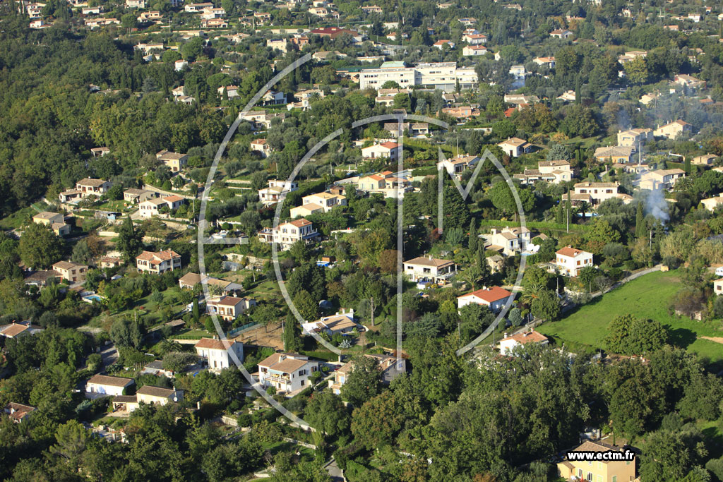 Photo arienne de Vence (Chemin du Vallon Notre Dame)