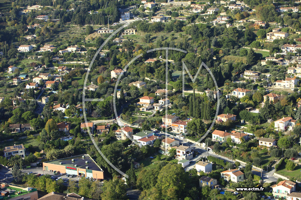 Photo arienne de Vence (Route de Grasse)