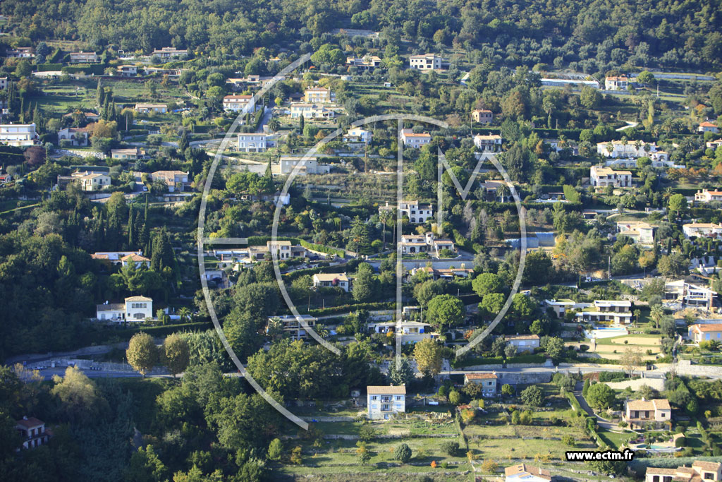 Photo arienne de Vence (Route de Saint-Jeannet)