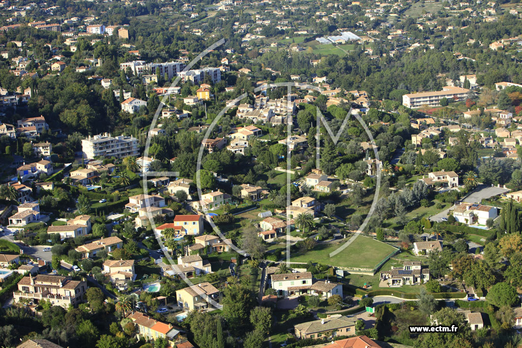 Photo arienne de Vence (Rsidences Venoises)