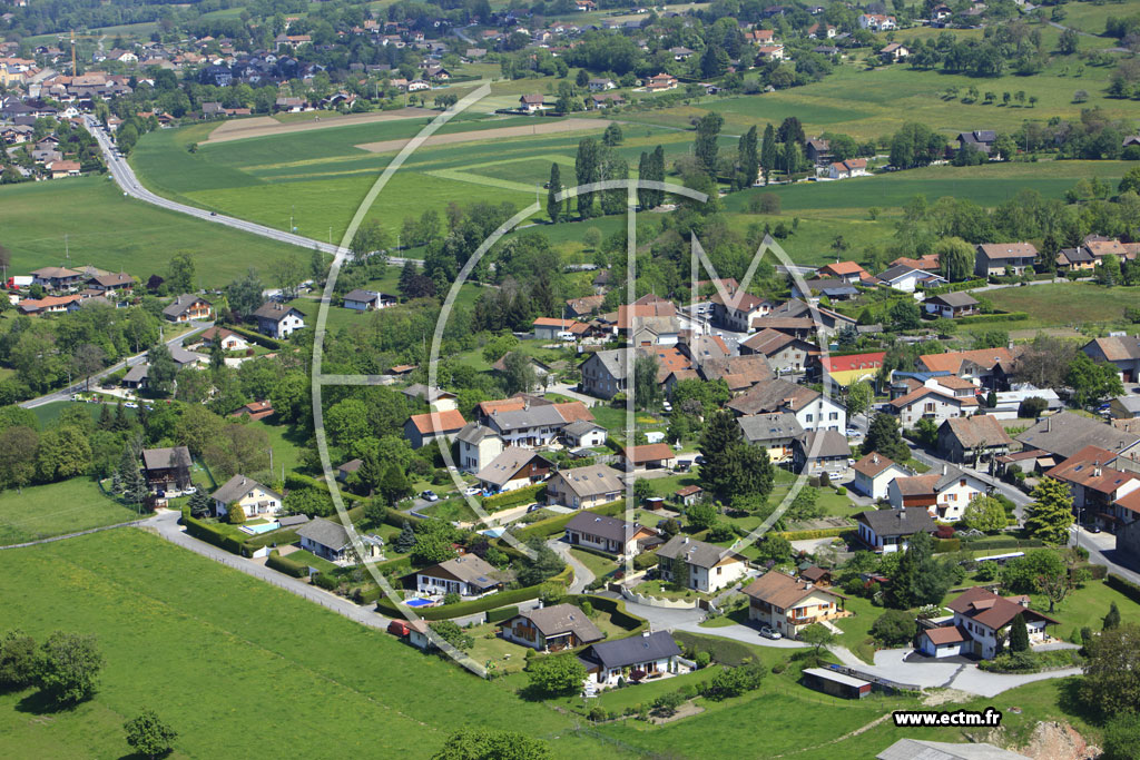 Photo arienne de Bons-en-Chablais (Langin)