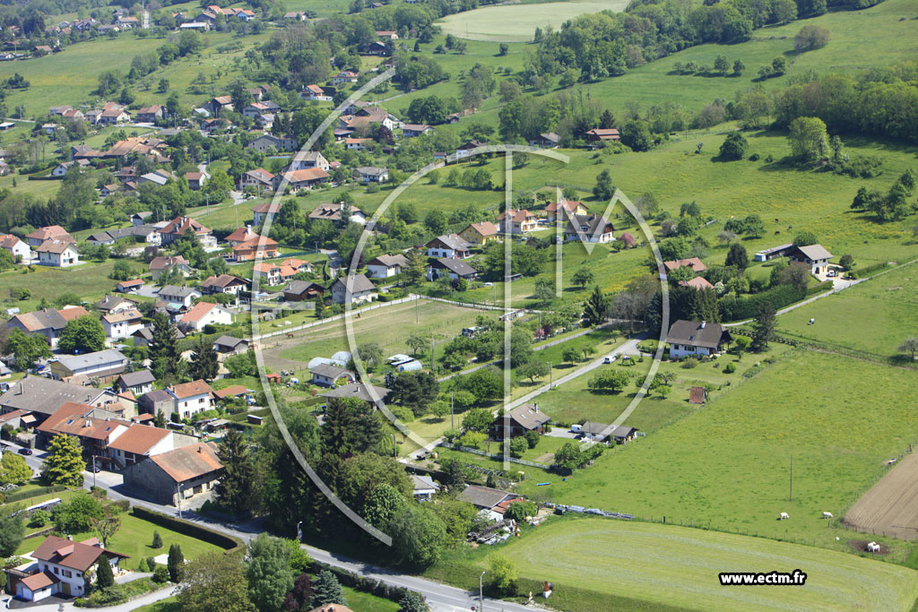 Photo arienne de Bons-en-Chablais (Langin)