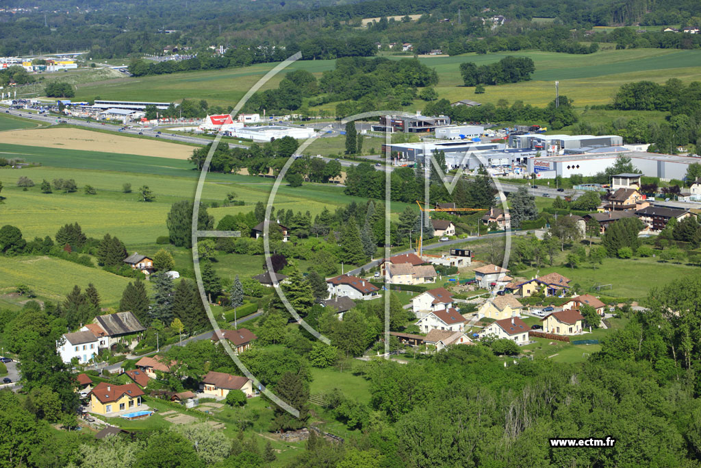 Photo arienne de Margencel (Route de Schex)