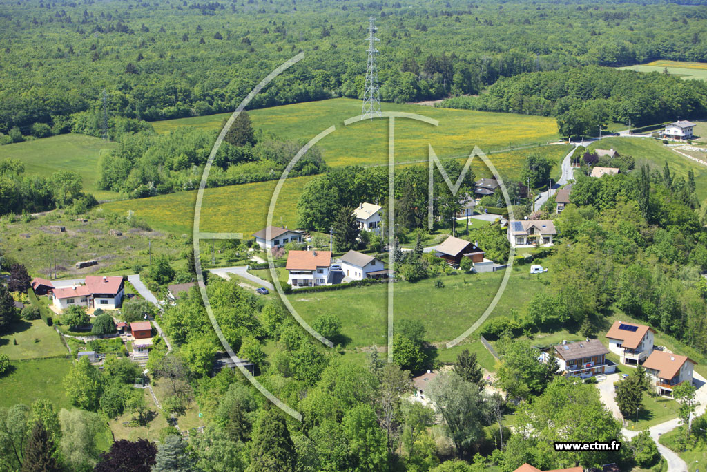 Photo arienne de Saint-Cergues (Chemin des Corbeilles)