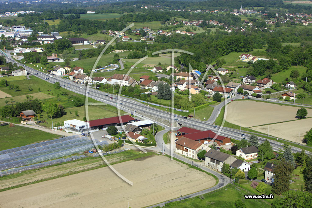 Photo arienne de Sciez (Chemin des Hutins Vieux)