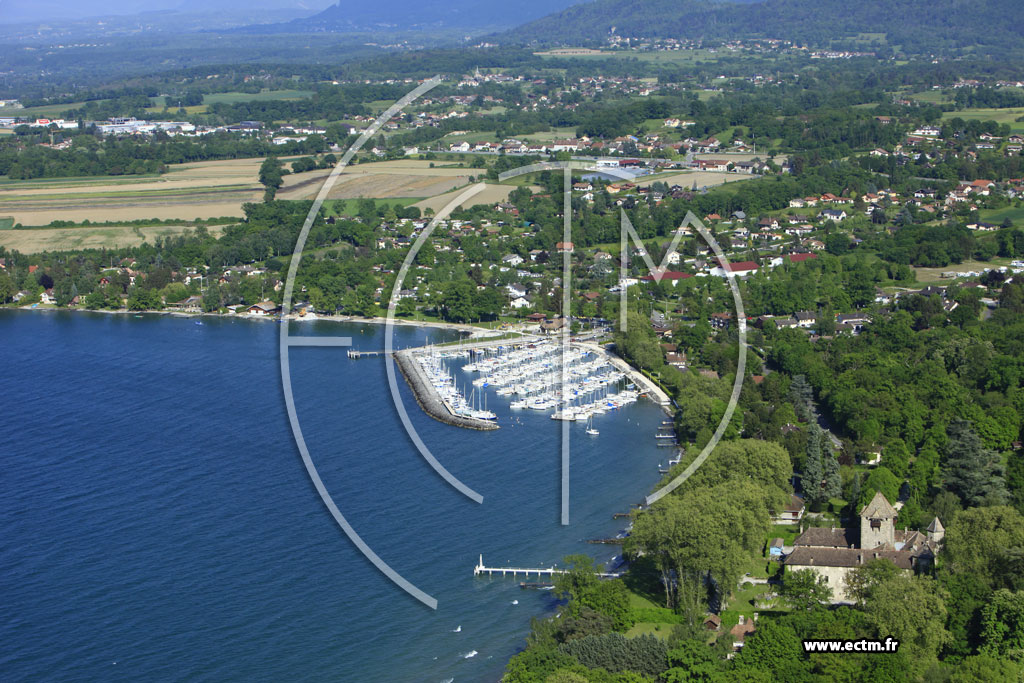 Photo arienne de Sciez (Port de Plaisance)