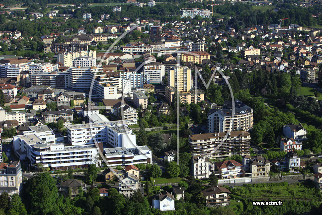 Photo arienne de Thonon-les-Bains