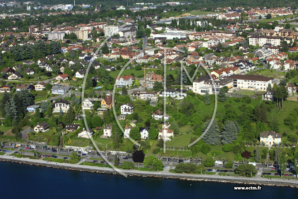 Photo arienne de Thonon-les-Bains (Quai de Ripaille)