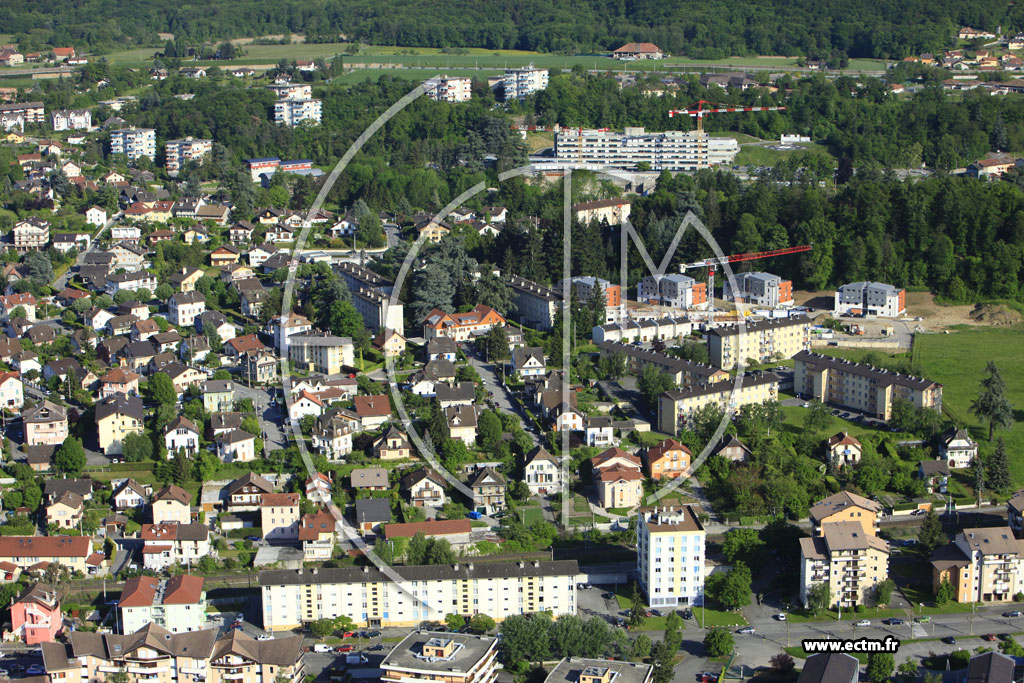 Photo arienne de Thonon-les-Bains (Rue des Alpes)