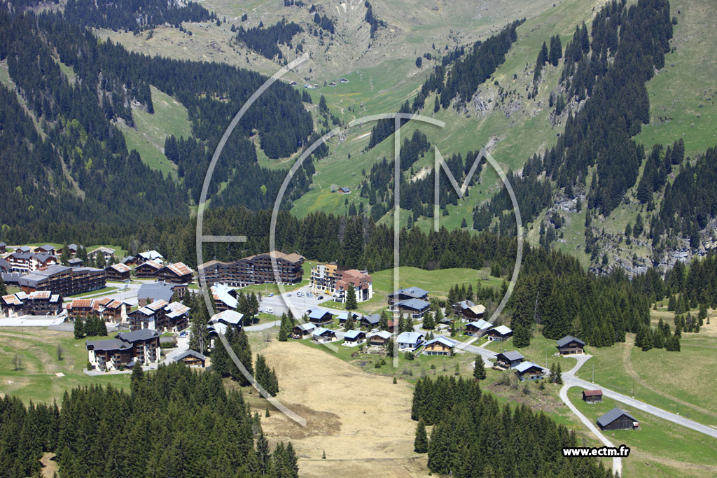 Photo arienne de Taninges (Le Praz de Lys)