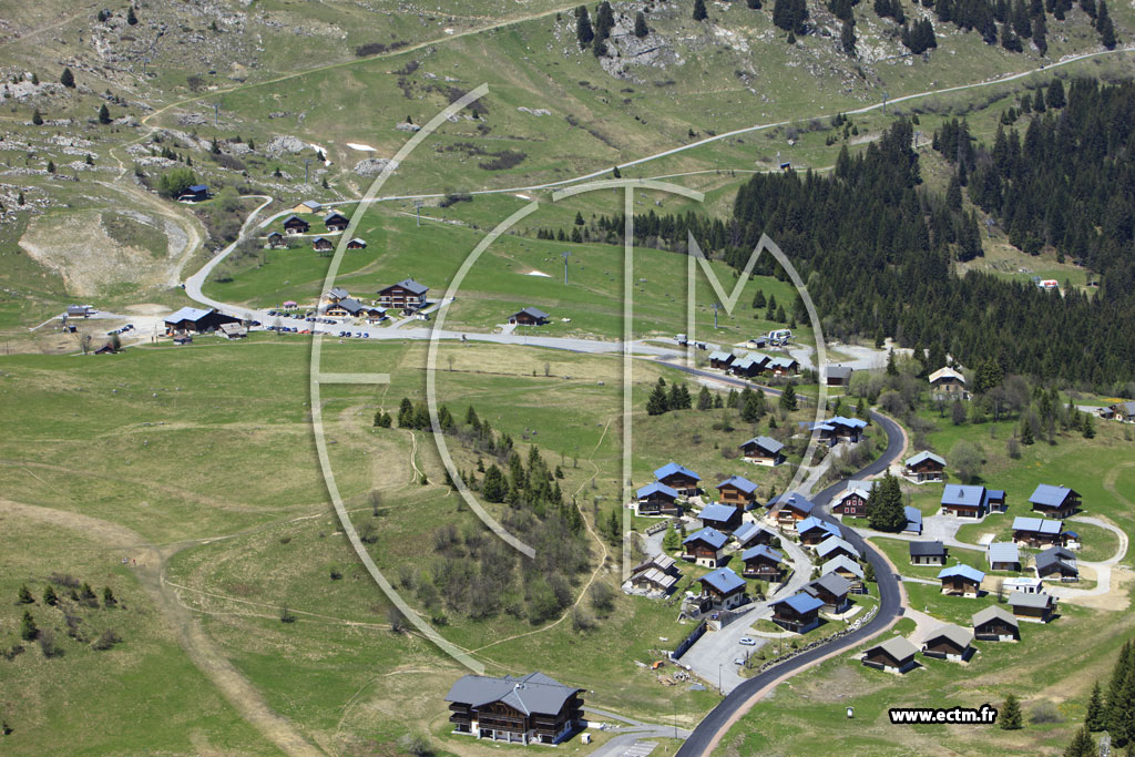 Photo arienne de Taninges (Le Praz de Lys)