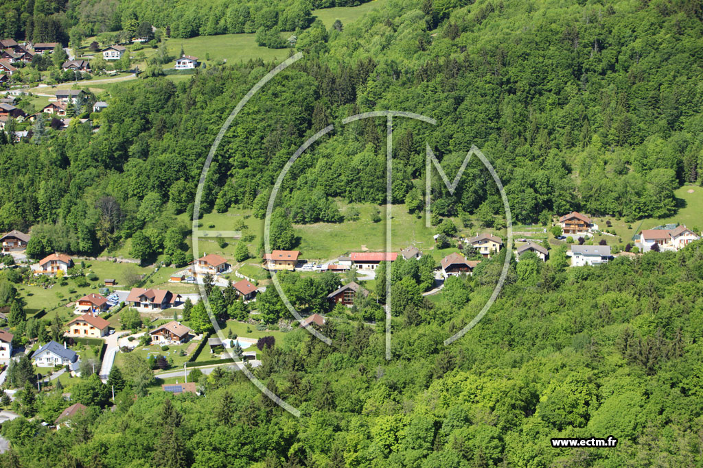 Photo arienne de Bonneville (Route du Levry)