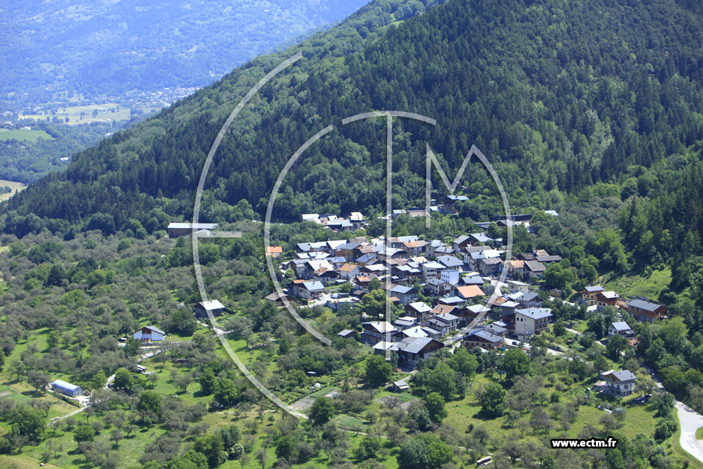 Photo arienne de Mcot-la-Plagne (Sangot)