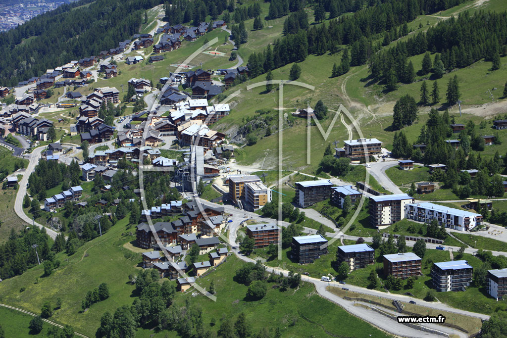 Photo arienne de Peisey-Vallandry