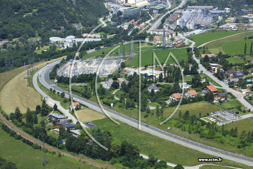 Photo arienne de Aigueblanche (Grand-Coeur)