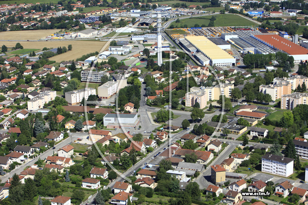 Photo arienne de Bourg en Bresse