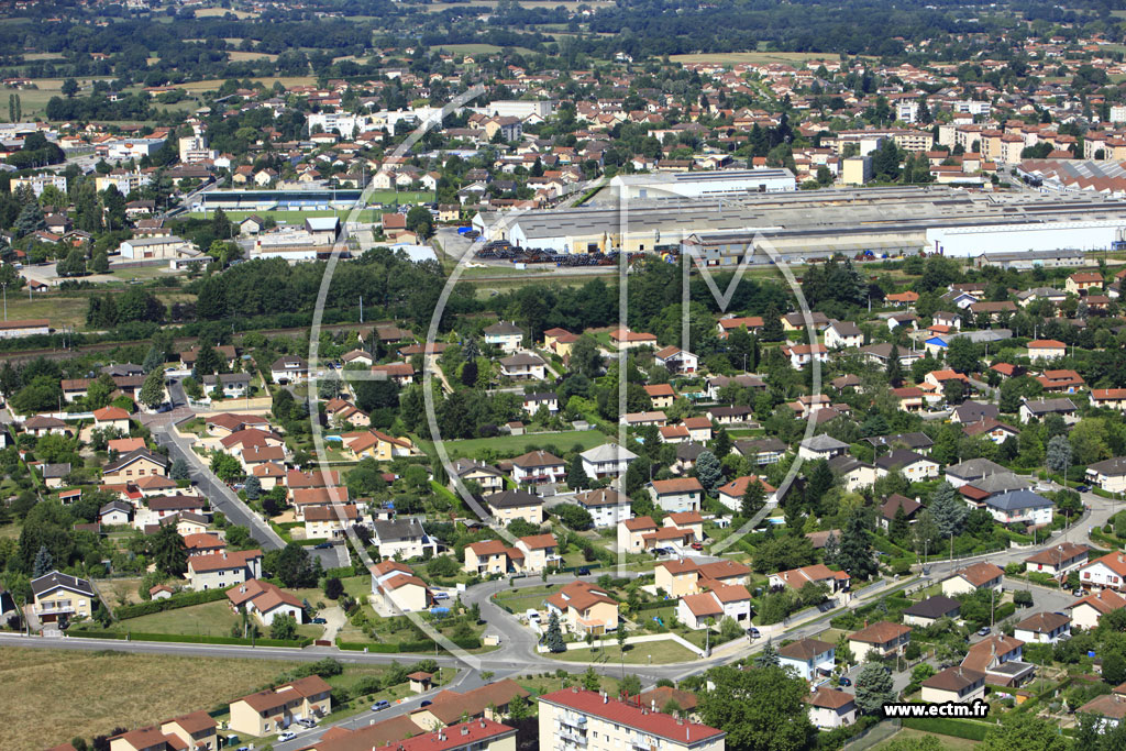 Photo arienne de Pronnas (La Correrie)