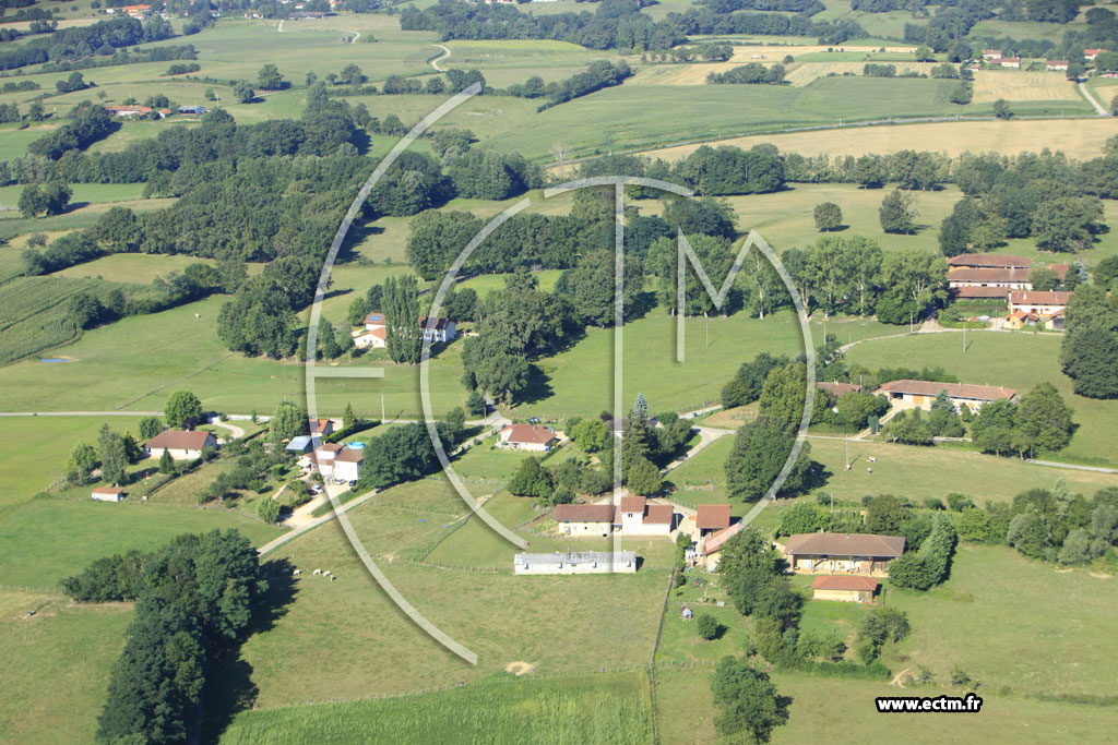 Photo arienne de Marboz (Le Montet)