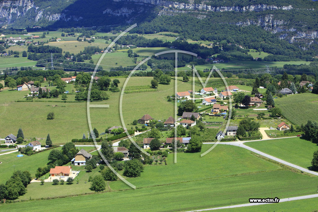 Photo arienne de Domessin (Route de la Bridoire)