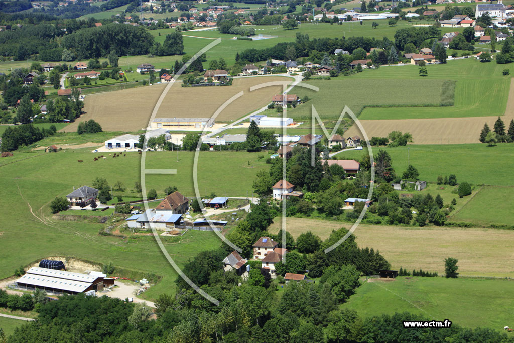 Photo arienne de Domessin (Route du Vincent)