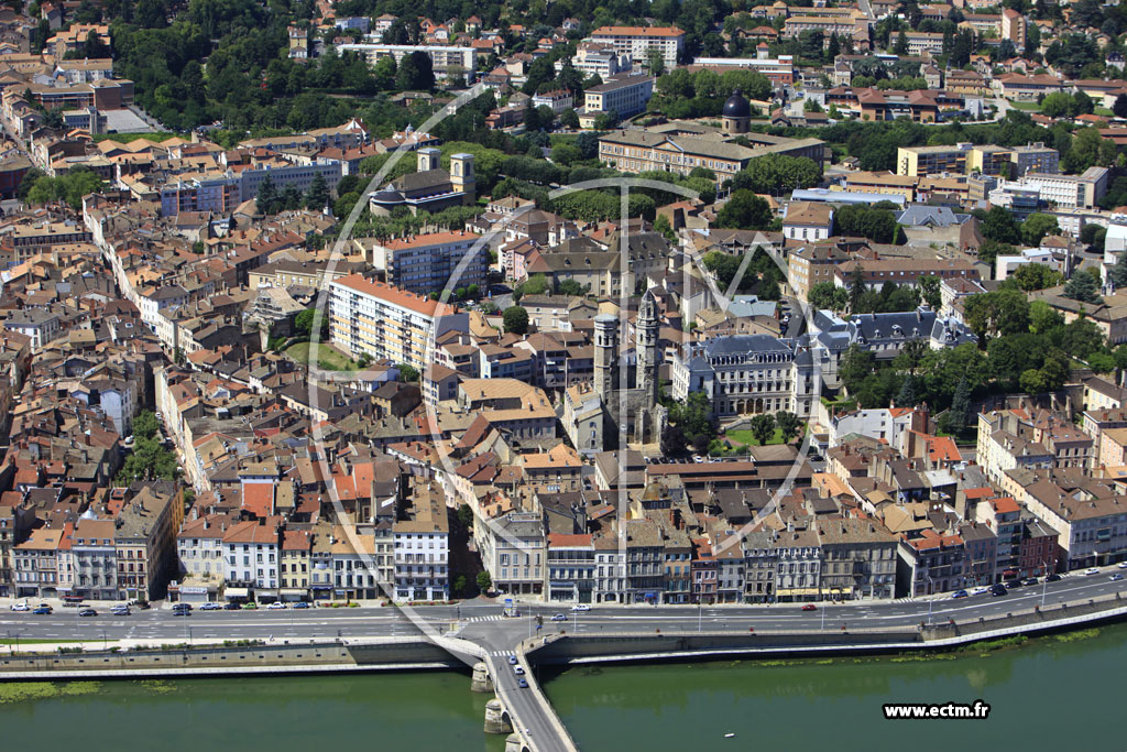 Photo arienne de Mcon (Quai Jean Jaurs)