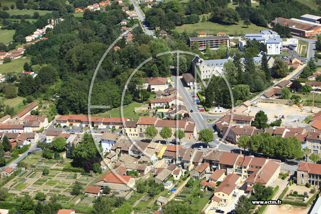 Photo arienne de Pont-de-Vaux