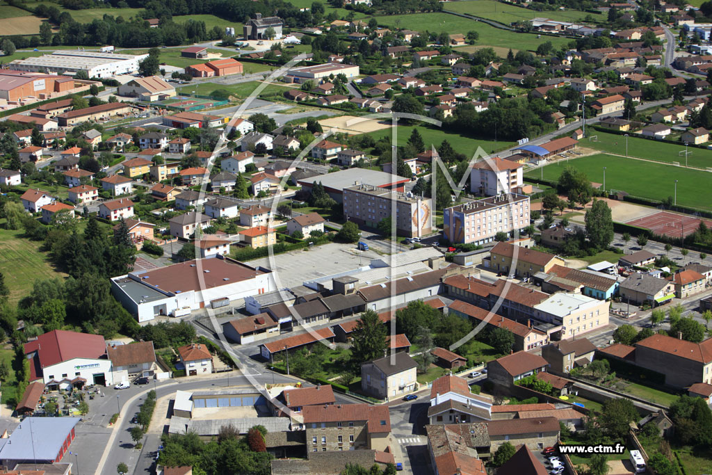 Photo arienne de Pont-de-Vaux