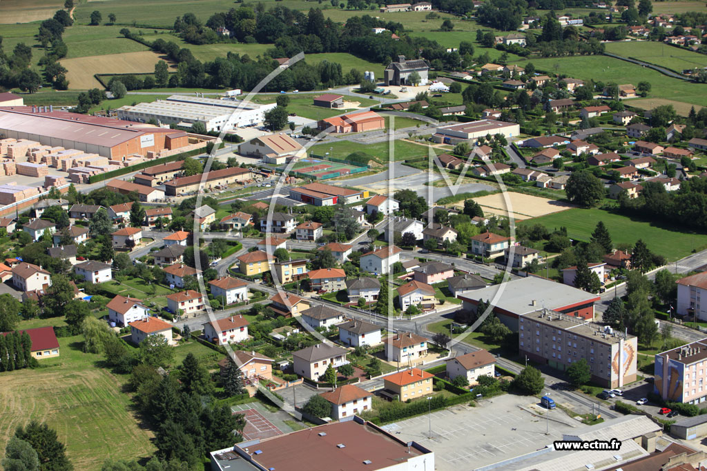 Photo arienne de Pont-de-Vaux