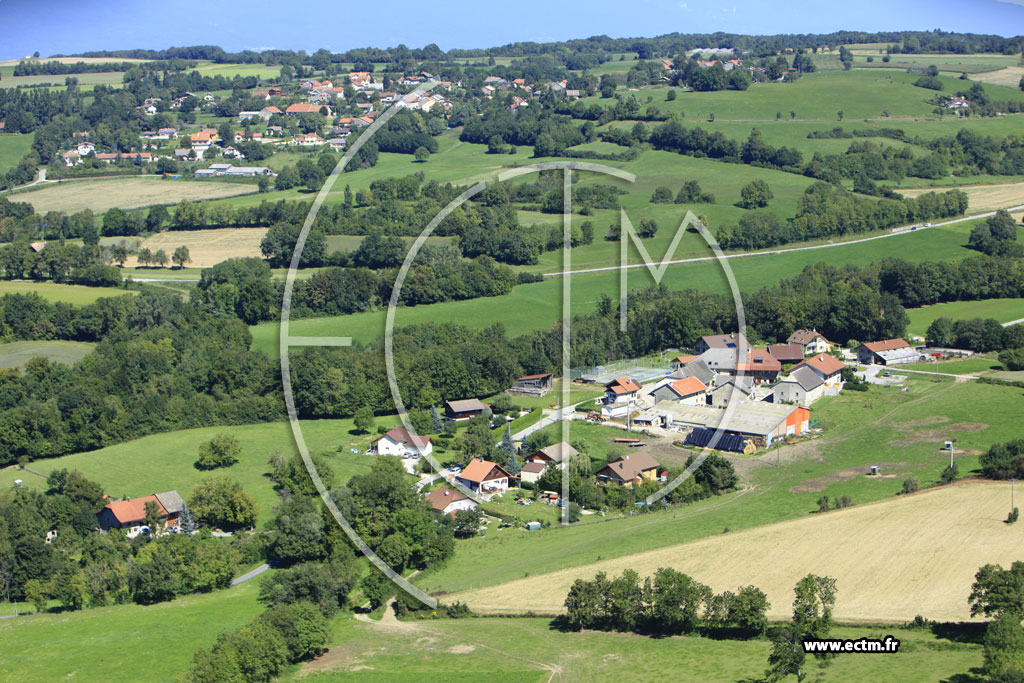 Photo arienne de Minzier (Chamoux)