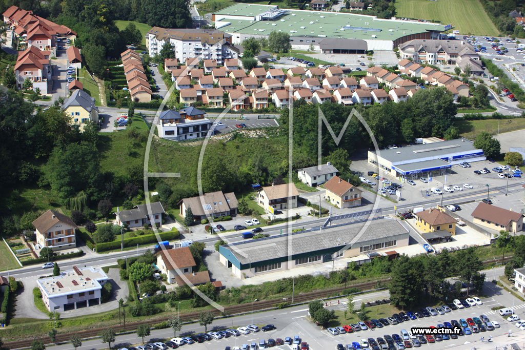 Photo arienne de Rumilly (Route d'Aix-les-Bains)